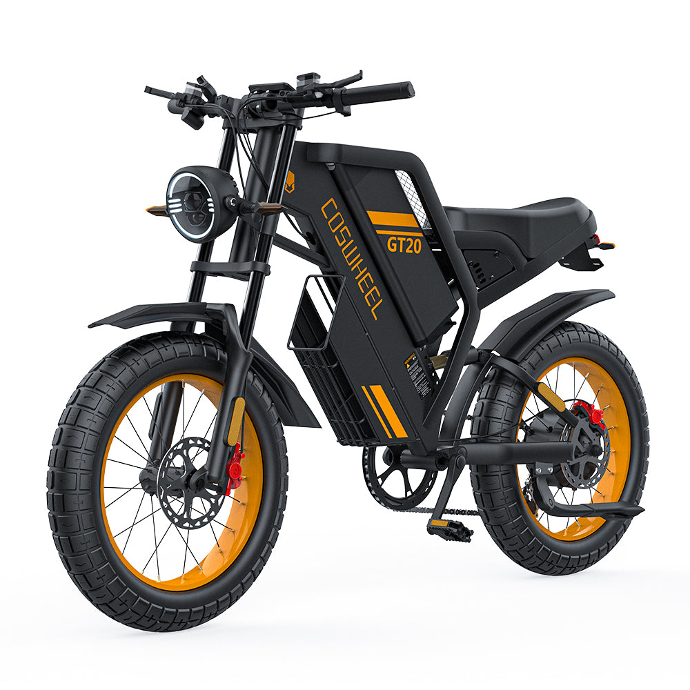 China Best Manufacturer Factory Supply Fat Tire Electric Bike Coswhel GT20 City Ebike 1500W 25Ah Hydraulic Disc Brake E Bike