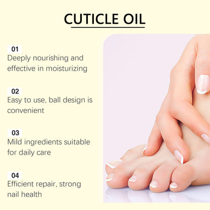 OUHOE Nail Roll-On Care Oil Gentle Care Hand and Foot Nail Nourishing Moisturizing Softening Nail Surface Care Oil