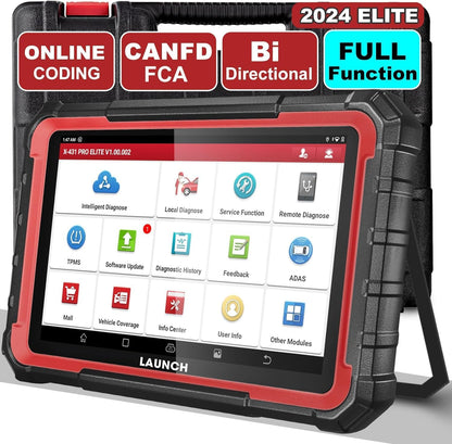 2025 Launch X431 PRO ELITE Bi-directional Scan Tool ECU Coding OBD2 Scanner Diagnostic Tool Support CANFD&DoIP FCA AutoAuth