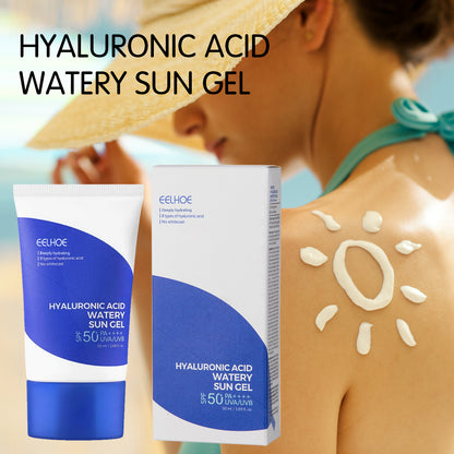 EELHOE Hyaluronic Acid Hydrating Protective Gel Summer Outdoor Moisturizing Refreshing Non-Sticky UV Protection