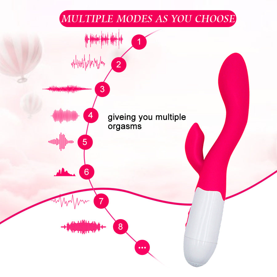 G Spot Rabbit Vibrator Sex Toy for Women Dildo Vibrating Vagina Clitoris Massager Rechargeable Vibration AV Stick Adult Sex Toys