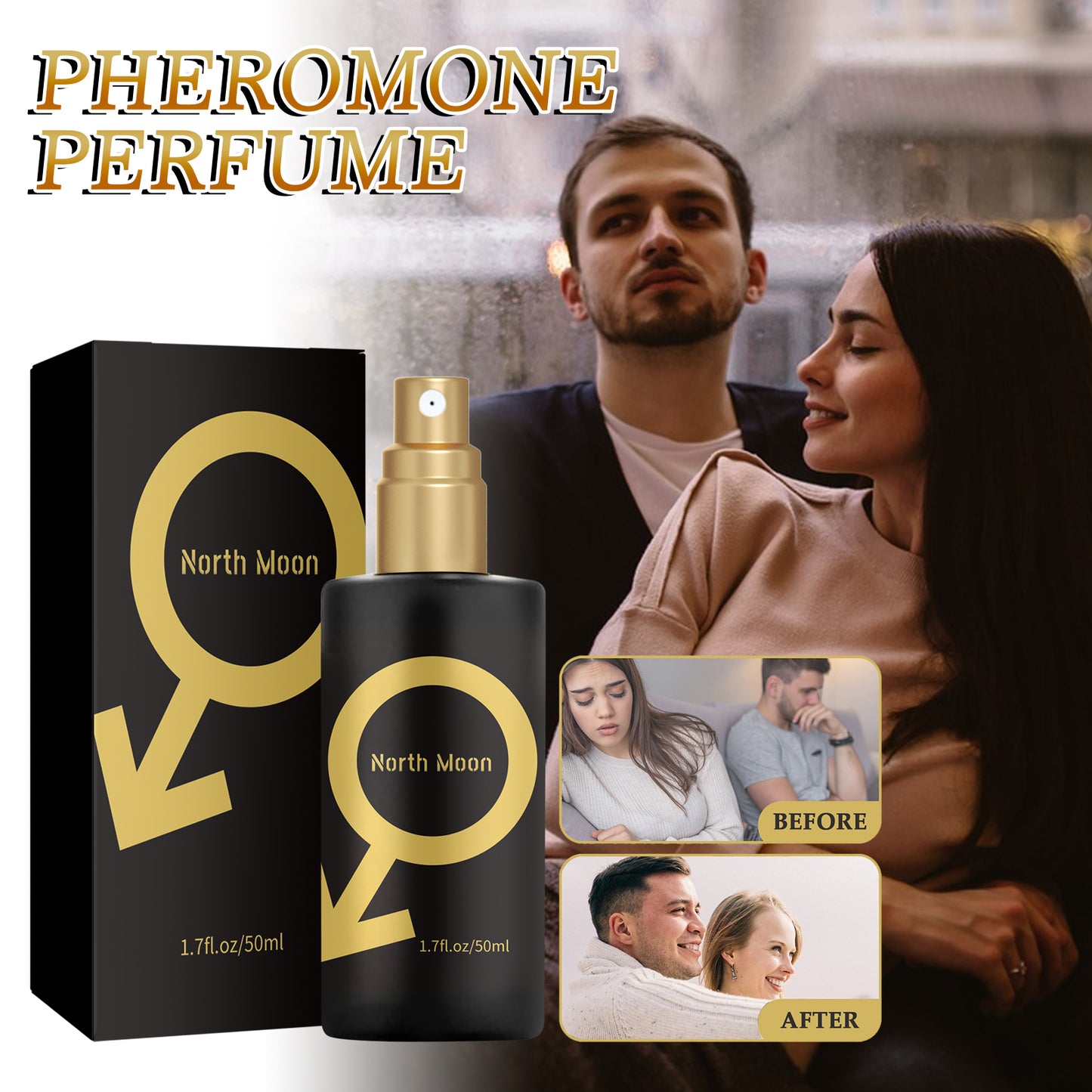 North moon Perfume Fresh Long-lasting Fragrance Odor Removal Niche Light Fragrance Couple Dating Atmosphere Perfume