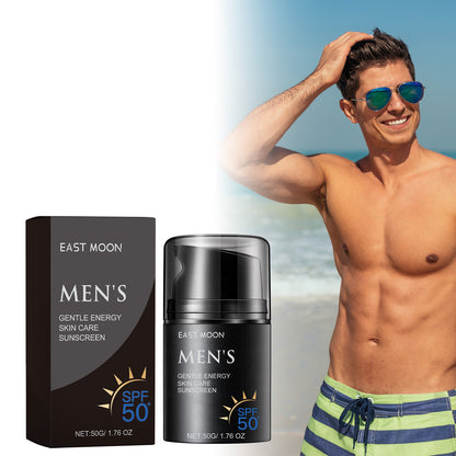 East Moon Men's Protective Cream Summer Outdoor UV Protection Moisturizing Gentle Refreshing Protective Cream