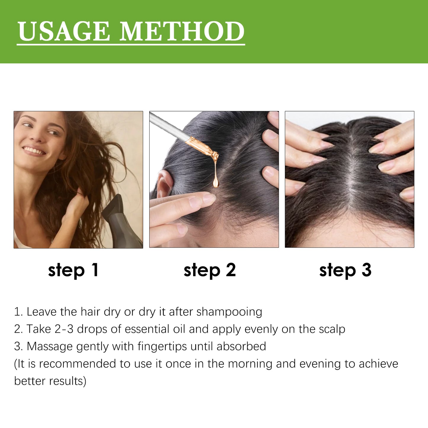 OUHOE Hair Care Rosemary Oil Anti-Hair Loss Nourishing Strengthening Hair Care Oil