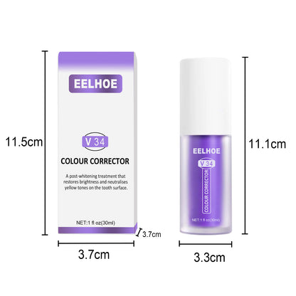 EELHOE V34Teeth Whitening Toothpaste Oral Whitening Toothpaste for Cleaning Teeth Stains and Whitening Purple Teeth