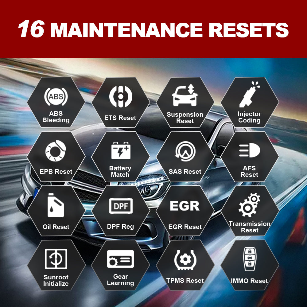 ThinkScan Max 2 BT Compatible OBD2 Diagnostic Tool Full System 28 Service Reset Function ABS Oil Reset