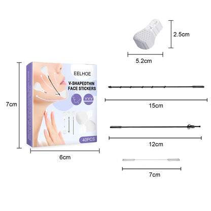 EELHOE Invisible Face Lifting Tape Tightening Facial Skin Shrinking Chin Muscles V Face Lifting and Shaping Patch