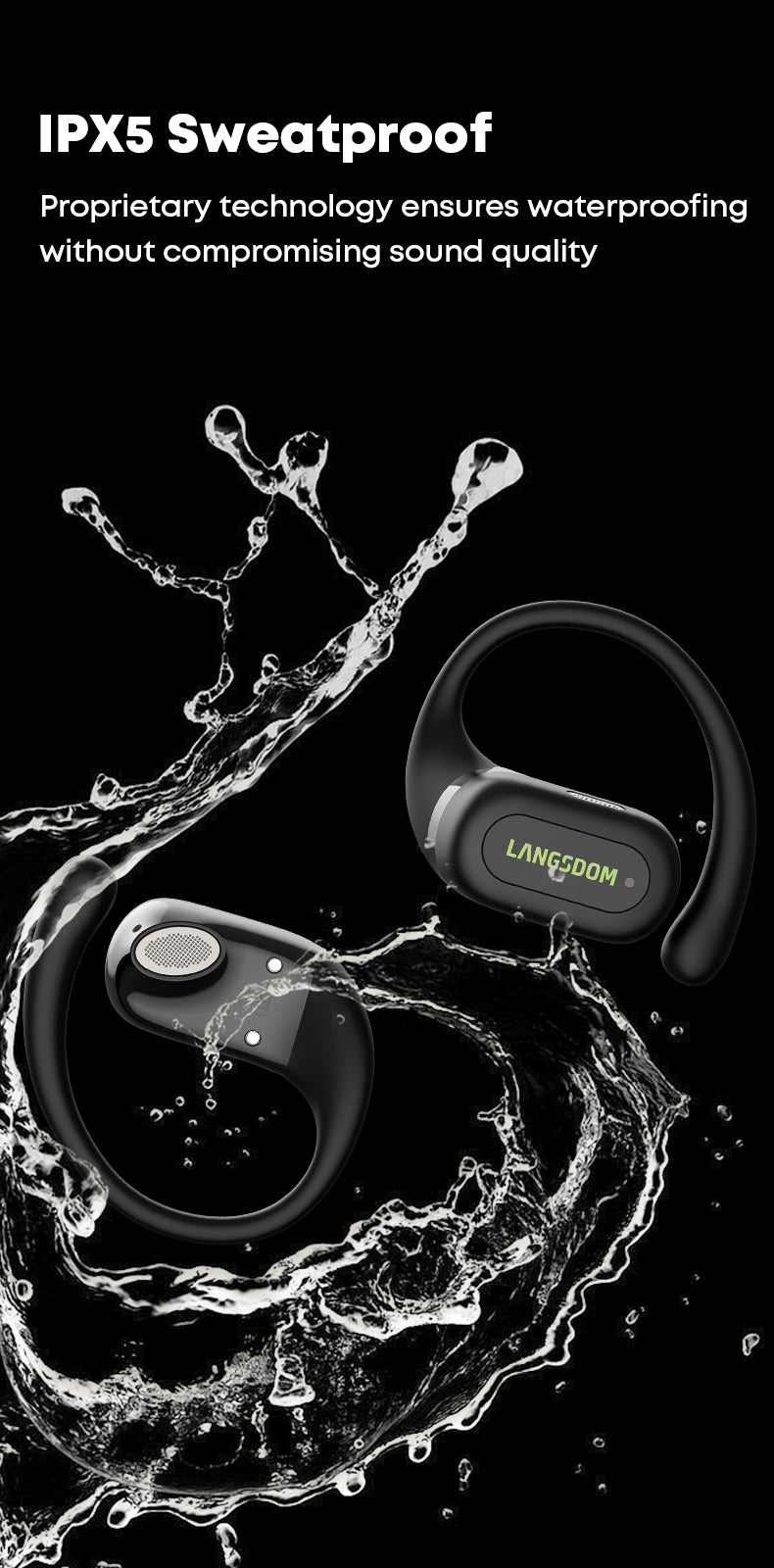 Best Quality Bone Conduction Headphones Mini TWS True Wireless Earphones Similar With Pro Air Earhook Sport Earphone