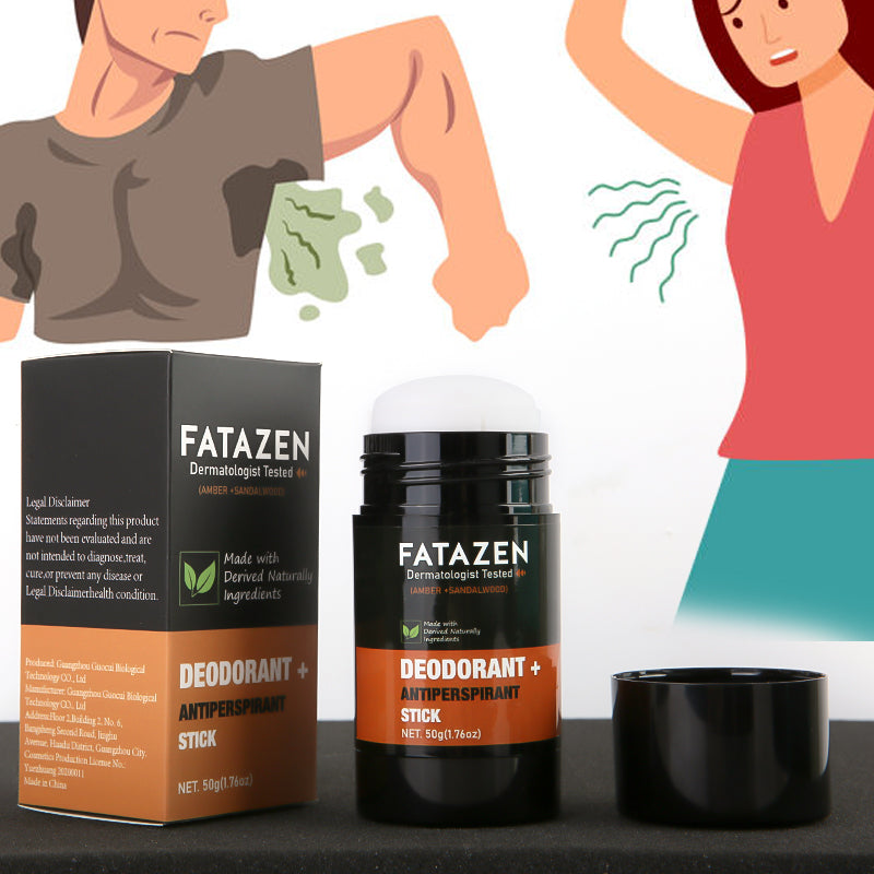 FATAZEN Wholesale Herbal Deodorant Antiperspirant Stick Body Natural Vegan Sandal Amber Sweat Odor Balm Deodorant Stick