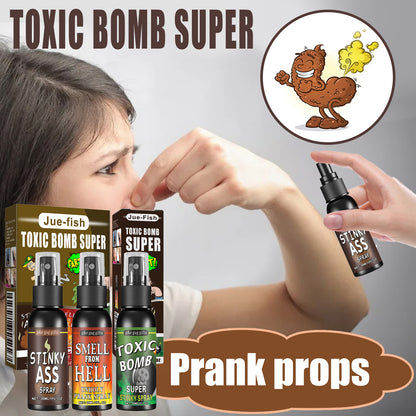 Jue-Fish Stink Spray April Fool's Day Prank Liquid Toy Prank Stinky Smell Entertainment Poop Hell Bomb Smell