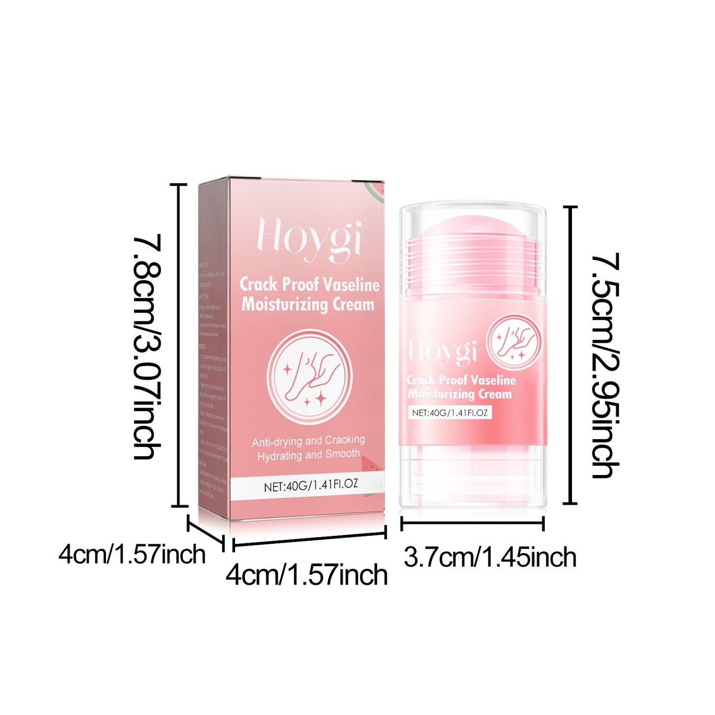 Hoygi Anti-Chap Hand and Foot Moisturizing Stick Foot Care Anti-Dryness Exfoliating Dead Skin Hand and Foot Moisturizing Stick