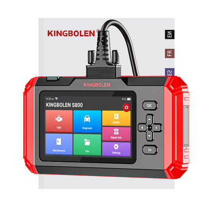 Kingbolen Hot S800 Four System Car Diagnostic Tool OBD2 Scanner Auto VIN Vehicle Analyzer CODE Reader Lifetime Free