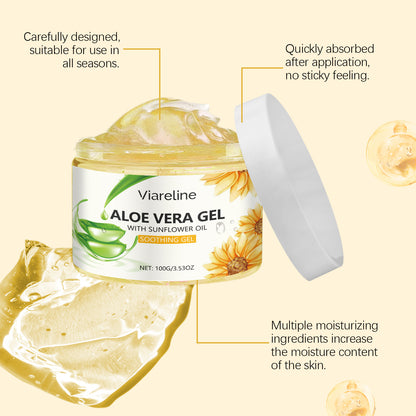 Viareline Sunflower Moisturizing Gel Moisturizing Facial Essence Repair Gentle Soothing After-Sun Care