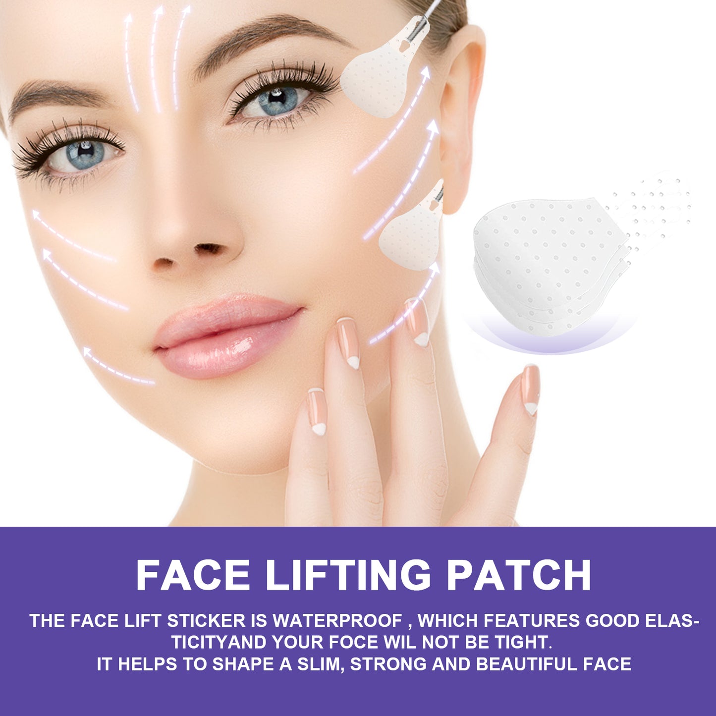 EELHOE Invisible Face Lifting Tape Tightening Facial Skin Shrinking Chin Muscles V Face Lifting and Shaping Patch