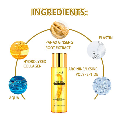 Hoygi Ginseng Polypeptide Anti-Wrinkle Essence Repair Facial Fine Lines Improve Dullness Moisturizing Firming Anti-Wrinkle Essence