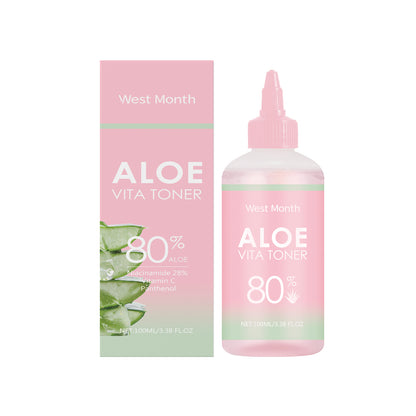 West&Month  Aloe Vera Moisturizing Water Repair Facial Skin Hydration Moisturizing Clarifying Elasticity Improvement Condition