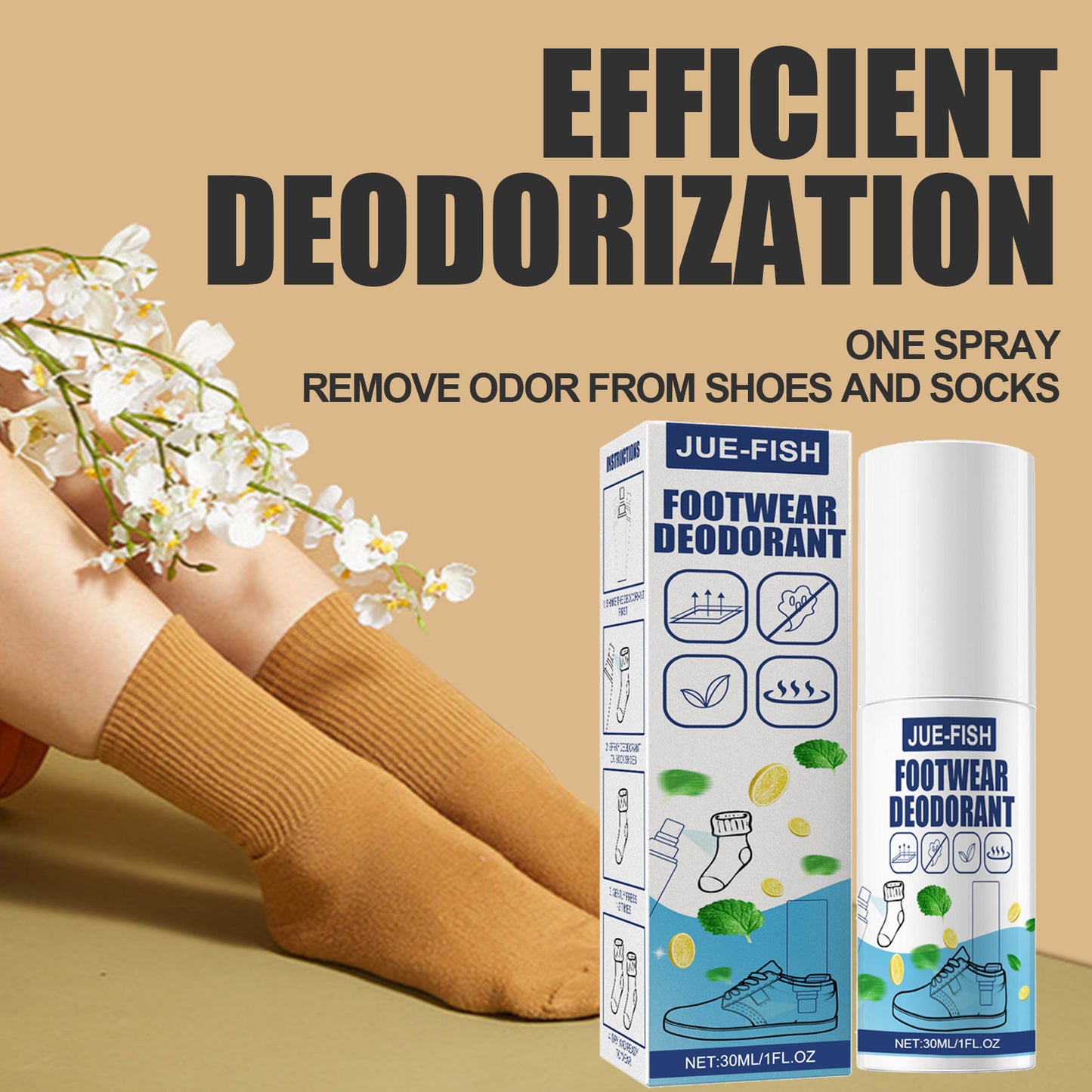 Jue-Fish Shoe and Sock Deodorant Shoe and Sock Cabinet Deodorizing Air Freshener