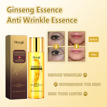 Hoygi Ginseng Polypeptide Anti-Wrinkle Essence Repair Facial Fine Lines Improve Dullness Moisturizing Firming Anti-Wrinkle Essence