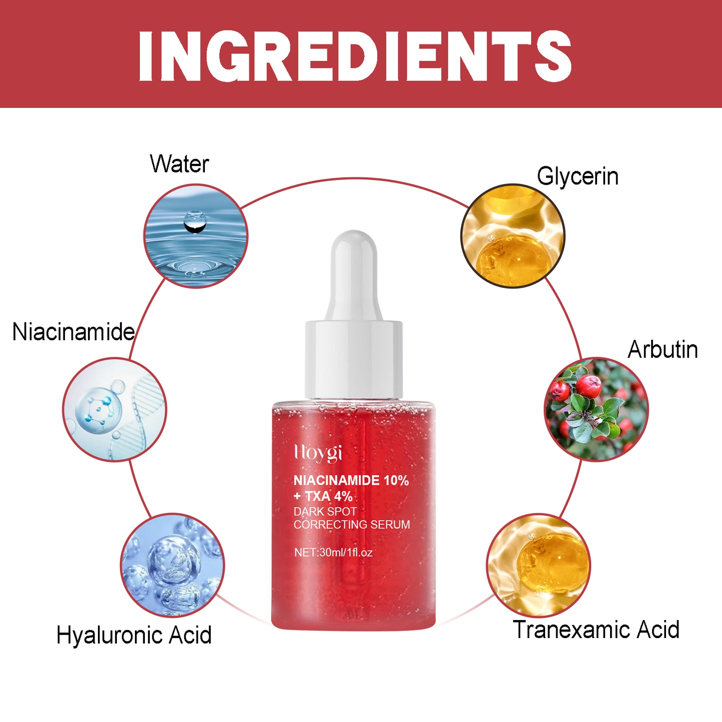 Hoygi Dark Spot Repair Serum Lightening Skin Dark Spots Age Spots Moisturizing Brightening Repair Essence