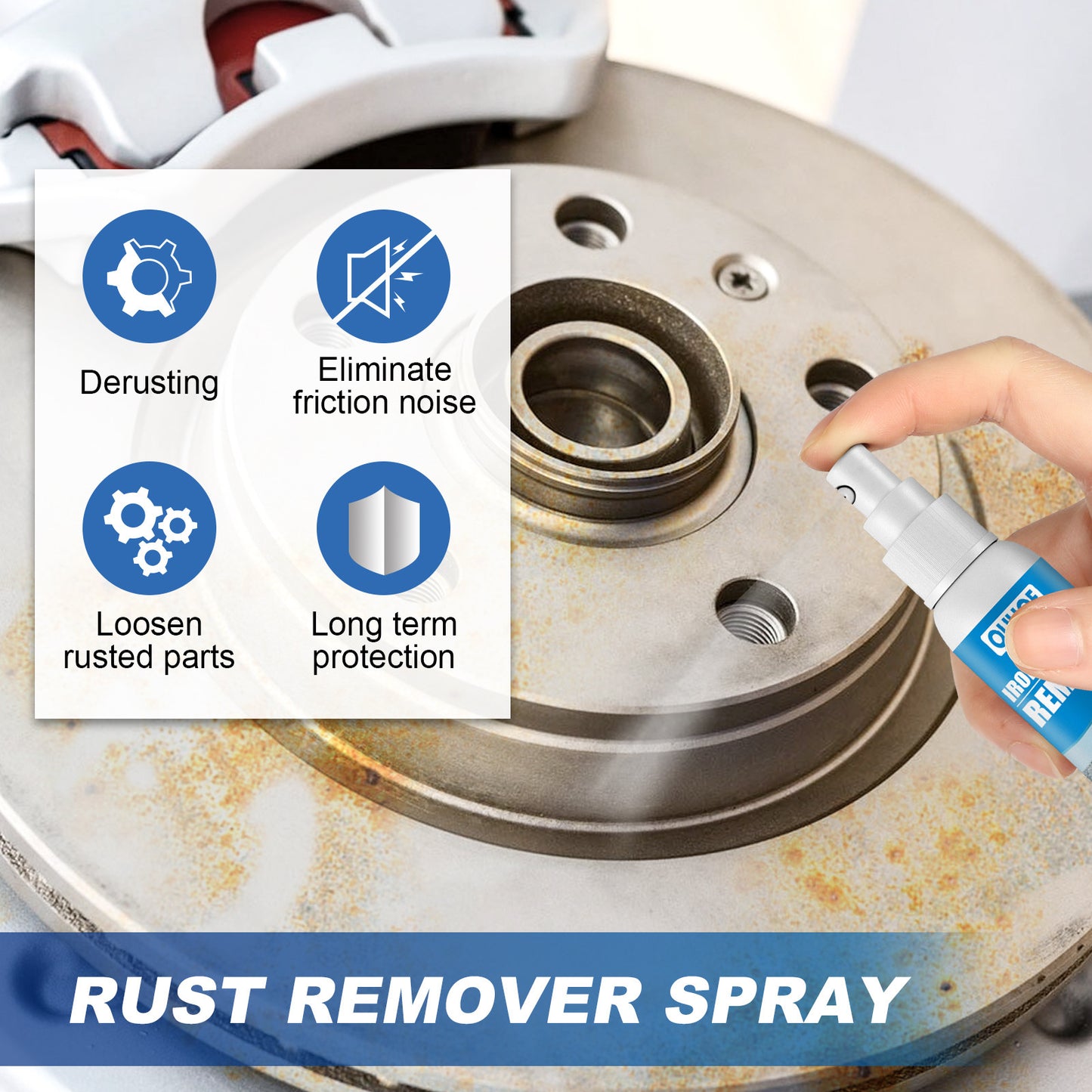 OUHOE Car Iron Powder Rust Spray Rust Remover Automotive Supplies Stain Remover Cleaning Supplies