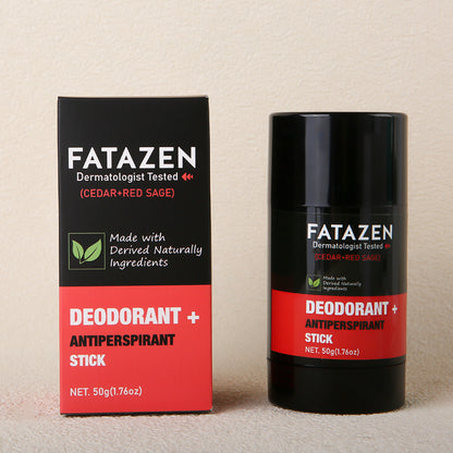 FATAZEN Wholesale Herbal Deodorant Antiperspirant Stick Natural Vegan Cedar Red Sage Fragrance Deodor Balm Deodorant Stick