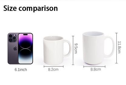 Free Shipping Sublimation Mug Cup Wholesale Custom 11Oz White Heat Transfer Sublime Porcelain Ceramic Coffee Mugs With logo