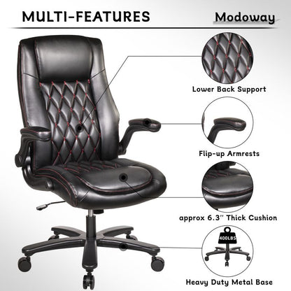 Factory Direct Luxury Executive Boss Ergonomic Leather Chair Modern Computer Office Chair Rotary Lifting Massage Office Study