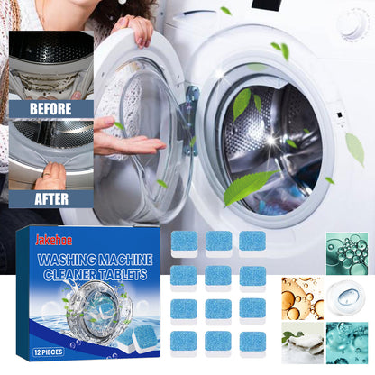 Jakehoe Washing Machine Cleaning Effervescent Tablets Washing Machine Tub Stain Cleaner Effervescent Tablets Fully Automatic Cleaning