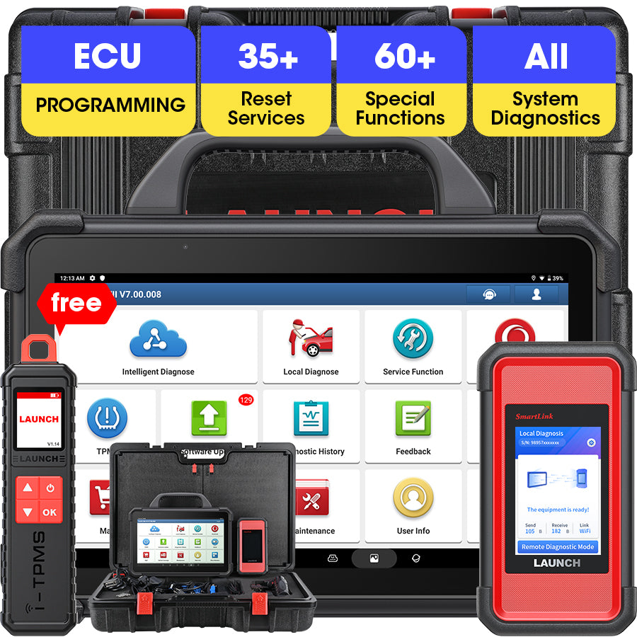 LAUNCH X431 PAD VII 7 ELITE X-431 Obd2 ECU Tuning Programming Car Scanner Diagnosis  Tools Vehicle Diagnostic Machine for Cars