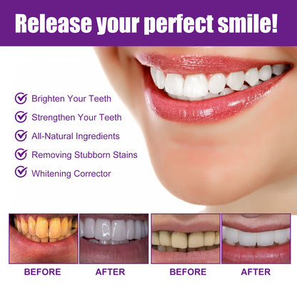 West&Month Purple Whitening Toothpaste Cleans Teeth Stains, Freshens Breath, Protects Gums, Whitens Teeth Toothpaste