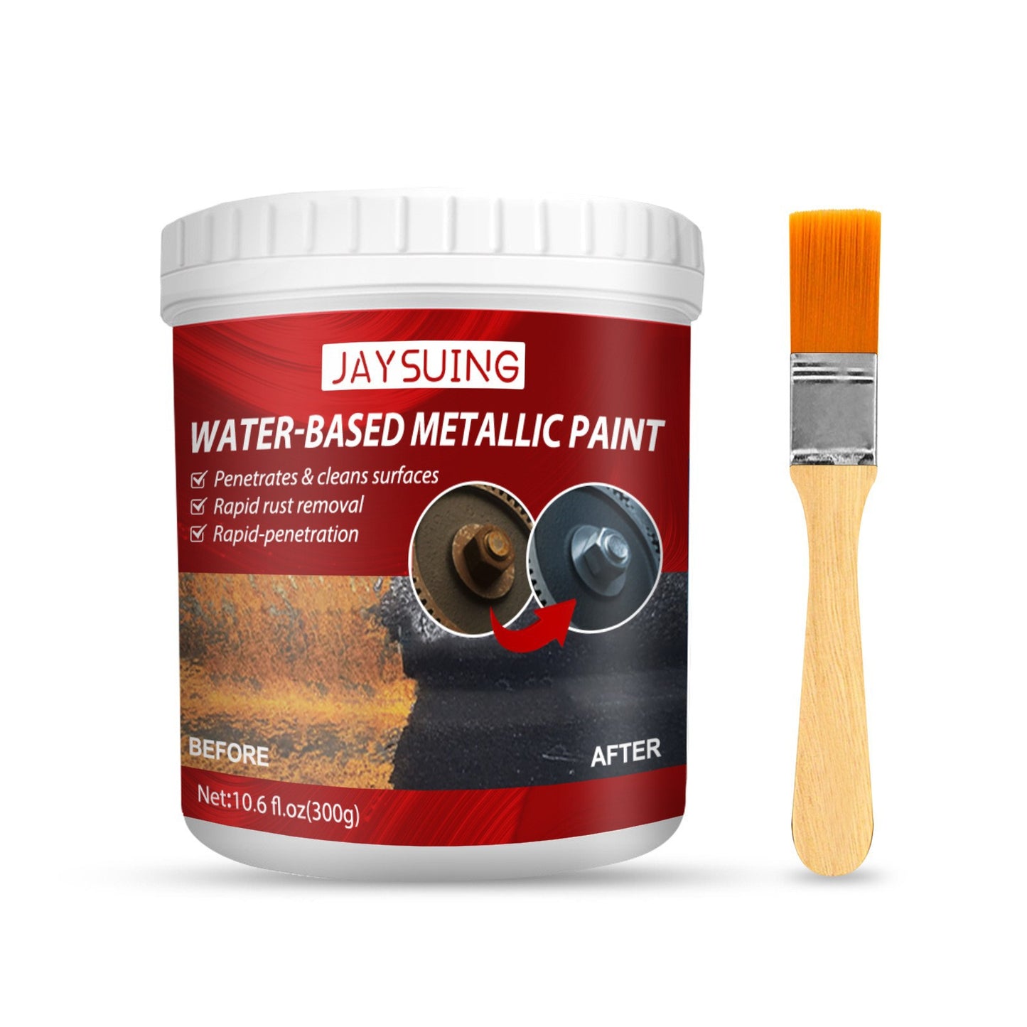 Jaysuing Rust-Free Primer Metallic Paint Anti-Rust Radiator Anti-Corrosion Conversion Refurbished Coating Primer Conversion Agent