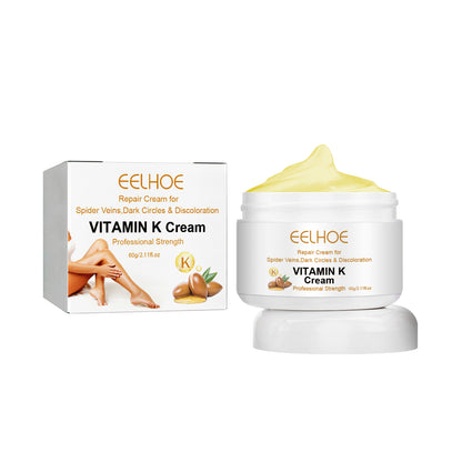 EELHOE Vitamin k Frost Skin Care Relieve Leg Soreness Swelling Earthworm Leg Vein Massage Neck Cream