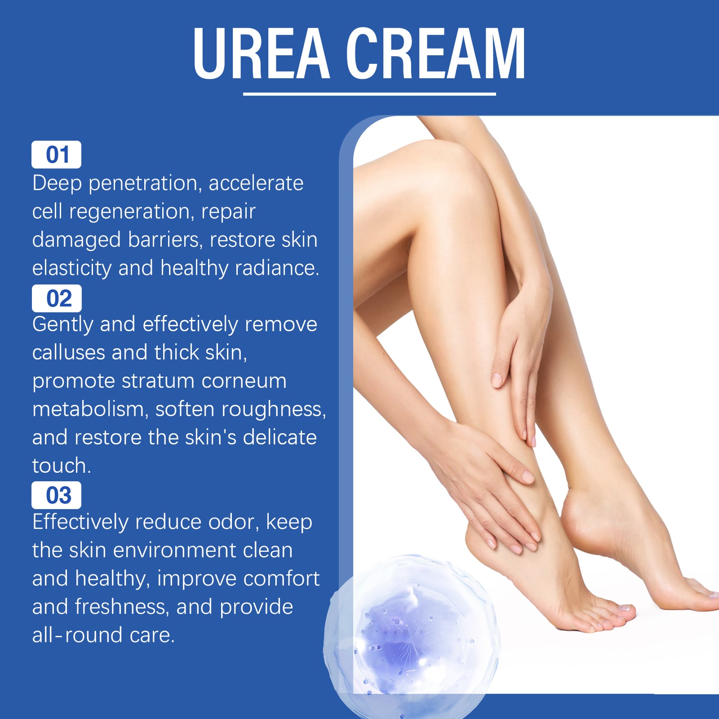 OceAura Moisturizing Anti-Cracking Foot Cream Moisturizing Foot Skin Care Heel Body Skin Care