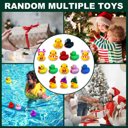 Dowmoo Christmas Rubber Duck Advent Calendar Christmas Rubber Duck Toy Blind Box24Creative Toys