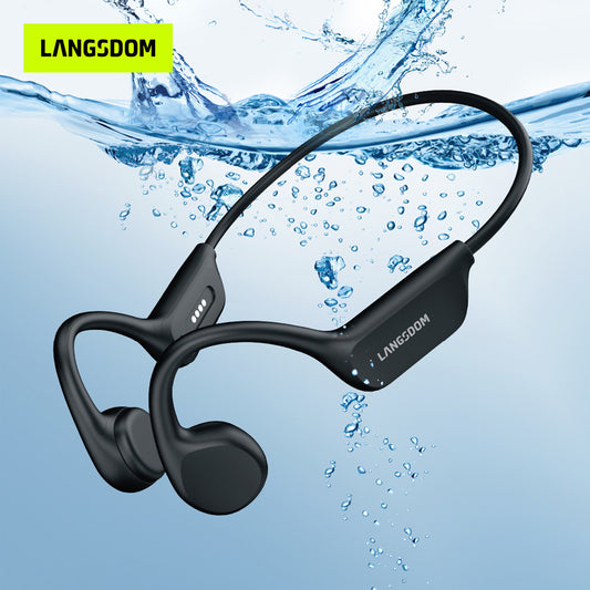 IPX8 Waterproof Headset Swimming Bluetooth Headphones With 32G TF Card Sports Wireless Earbuds Stereo Bone Conduction Earphone