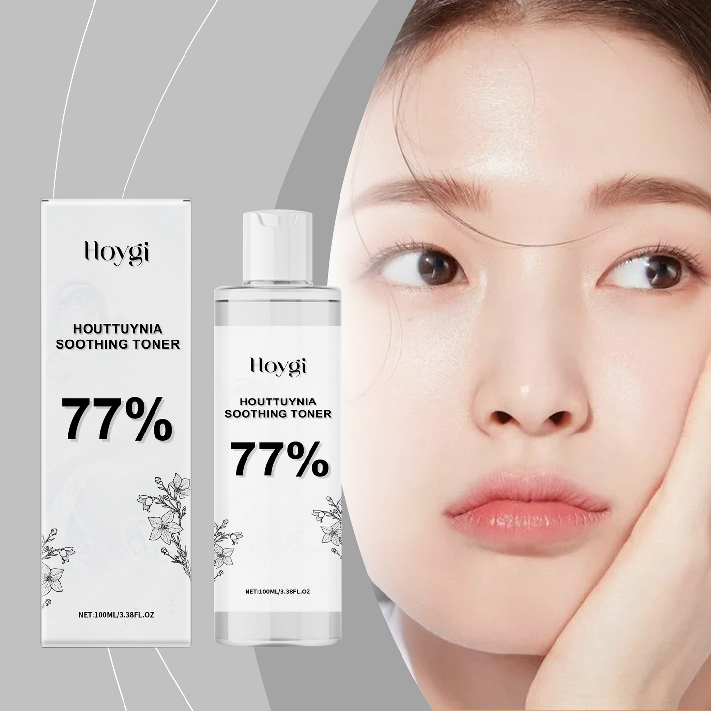 Hoygi Houttuynia cordata Toner Deep Hydration Firming Softening Radiant Skin Facial Skincare Essence Water