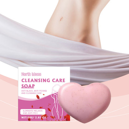 North Moon Cleaning and Care Soap Women Body Bath Cleansing Pore Moisturizing Moisturizing Soothing Soap