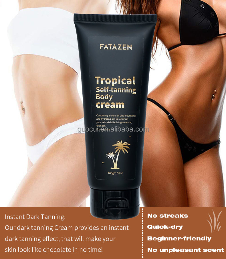 Private Label Natural 3 Hours Instant Dark Tanning Lotion Body Care Suntan Oil Skincare OEM Self Tanner Sunless Tanning Cream