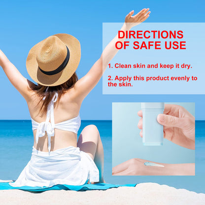 OUHOE Soft Cotton Protective Stick Summer Outdoor UV Protection Moisturizing Refreshing Non-Sticky Comfortable Skin Feel