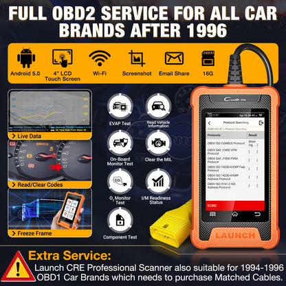 LAUNCH X431 Elite Car Professional OBD2 Full Function Can FD/Bi-directional Control Automotive Diagnostic Scan Tool for Audi