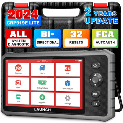 LAUNCH  X431 CRP919E LITE OBD2 Scanner 2025 Newest Professional Diagnostic Tool With FCA AutoAuth Replace CRP909E/ 909X