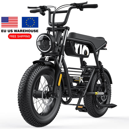 Coswheel Y16 New Model 16inch 48V 15AH Lithium Battery Mountain City 750W Electric Bike with Dual Shocks