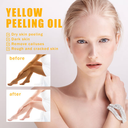 OUHOE Yellow Exfoliating Oil Hydrating Moisturizing Skincare Body Skin Cleansing Brightening Skin Tone