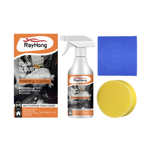 Rayhong Car Multi-Purpose Foam Cleaner Car Interior Steering Wheel Plastic Fabric Seat Stain Cleaner