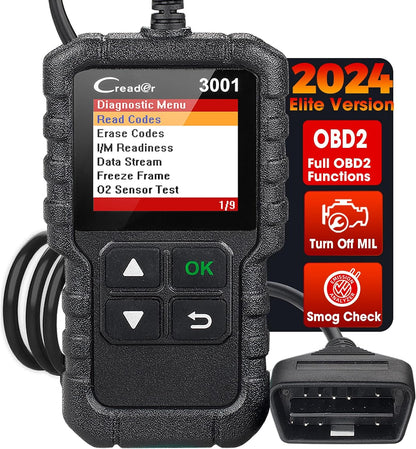 CR3001 OBD2 Car Code Creader Elite Engine Fault Mode Diagnostic Scan Tool for All OBDII Protocol Cars Since 1996