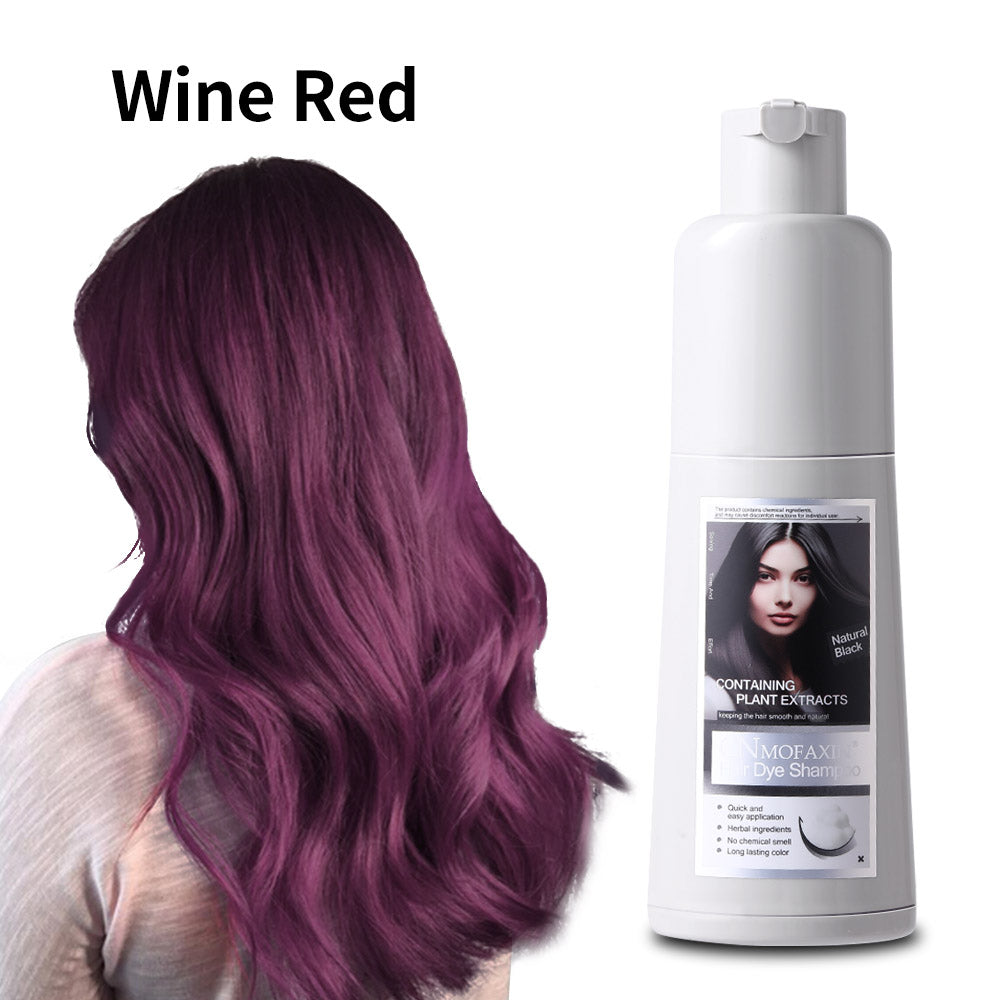 Hot Selling Natural Organic Fast Change Black Hair Dye Color Change Shampoo Hair Dye Shampoo Hair Dye