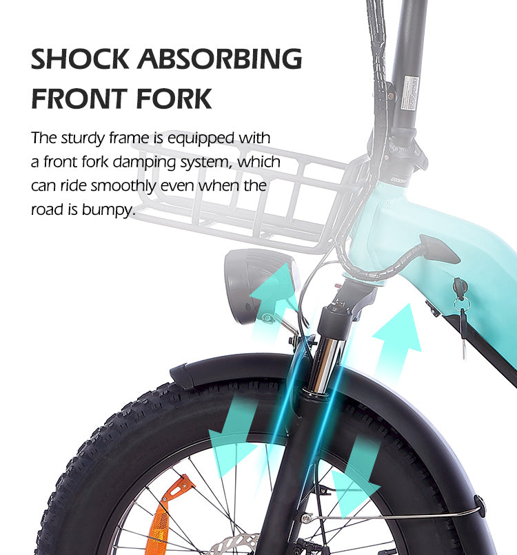 MZ-9 Eu US Warehouse Stock 20 Inch 48V 500W 750W Full Suspension Folding Fatbike E-Bike Electric Bicycle for Sale