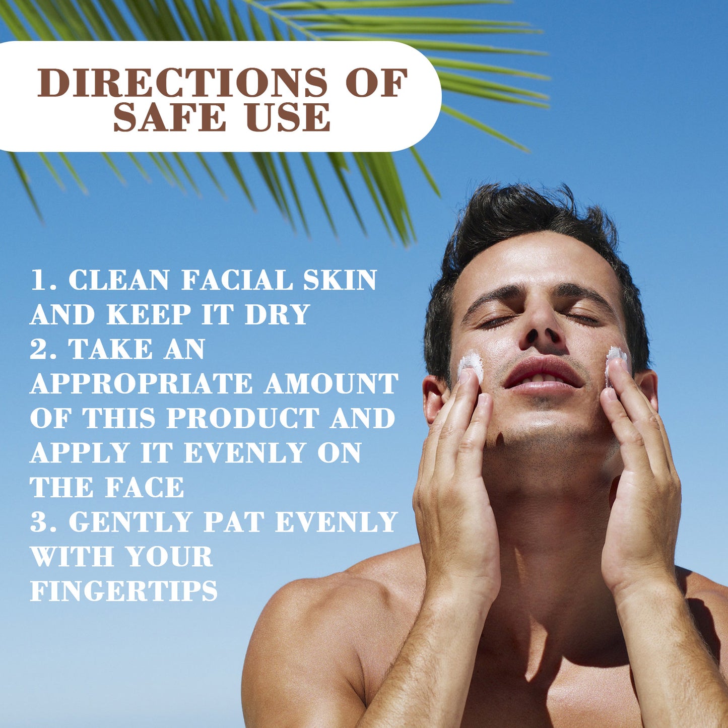 East Moon Men's Protective Cream Summer Outdoor UV Protection Moisturizing Gentle Refreshing Protective Cream