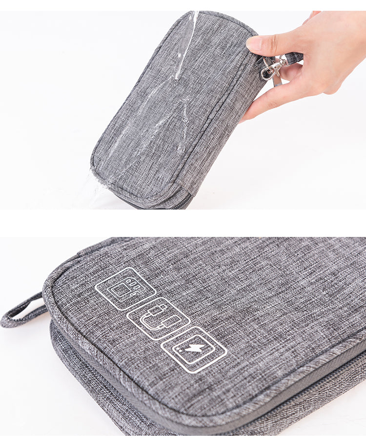 Digital Gadget Case Cable Travel Storage Organizer Bag Electronic Accessories Bag Data Cable Bag