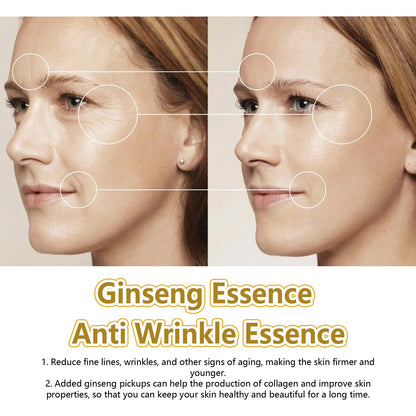 EELHOE Ginseng Anti-Wrinkle Revitalizing Essence Fade Wrinkles, Tighten Facial Skin, Tender, Smooth and Elastic